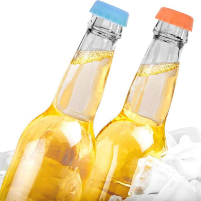 Beer Savers Caps 6Pc Used In Soda And Cold-Drink Bottles For Covering Bottle Mouth.