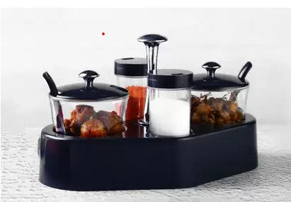 Ganesh Rendy Condiment Set For Kitchen Transparent Jar For Easy To Access Spice 1 Piece Spice Set  (Plastic)
