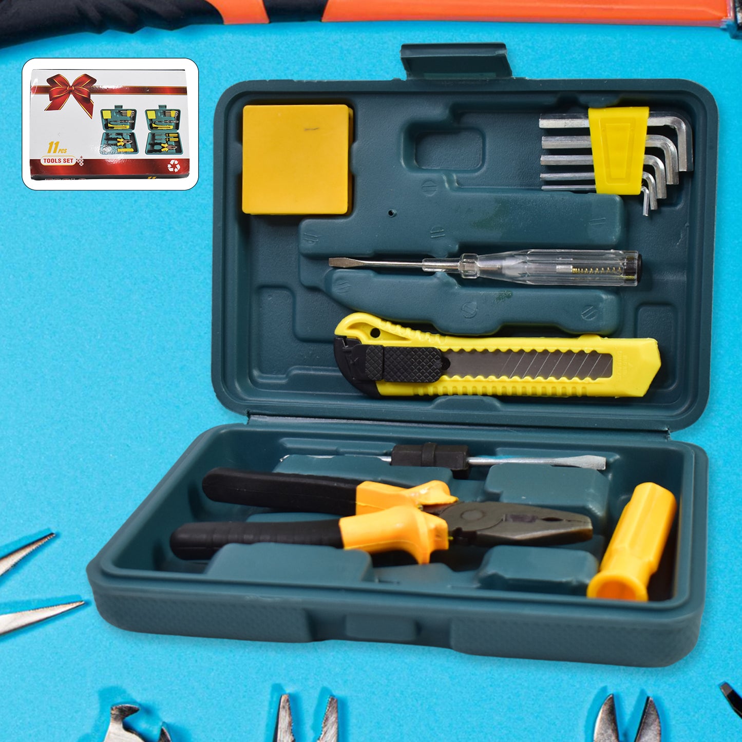 Multifunctional Hardware Tool Set (11 Pcs Set)
