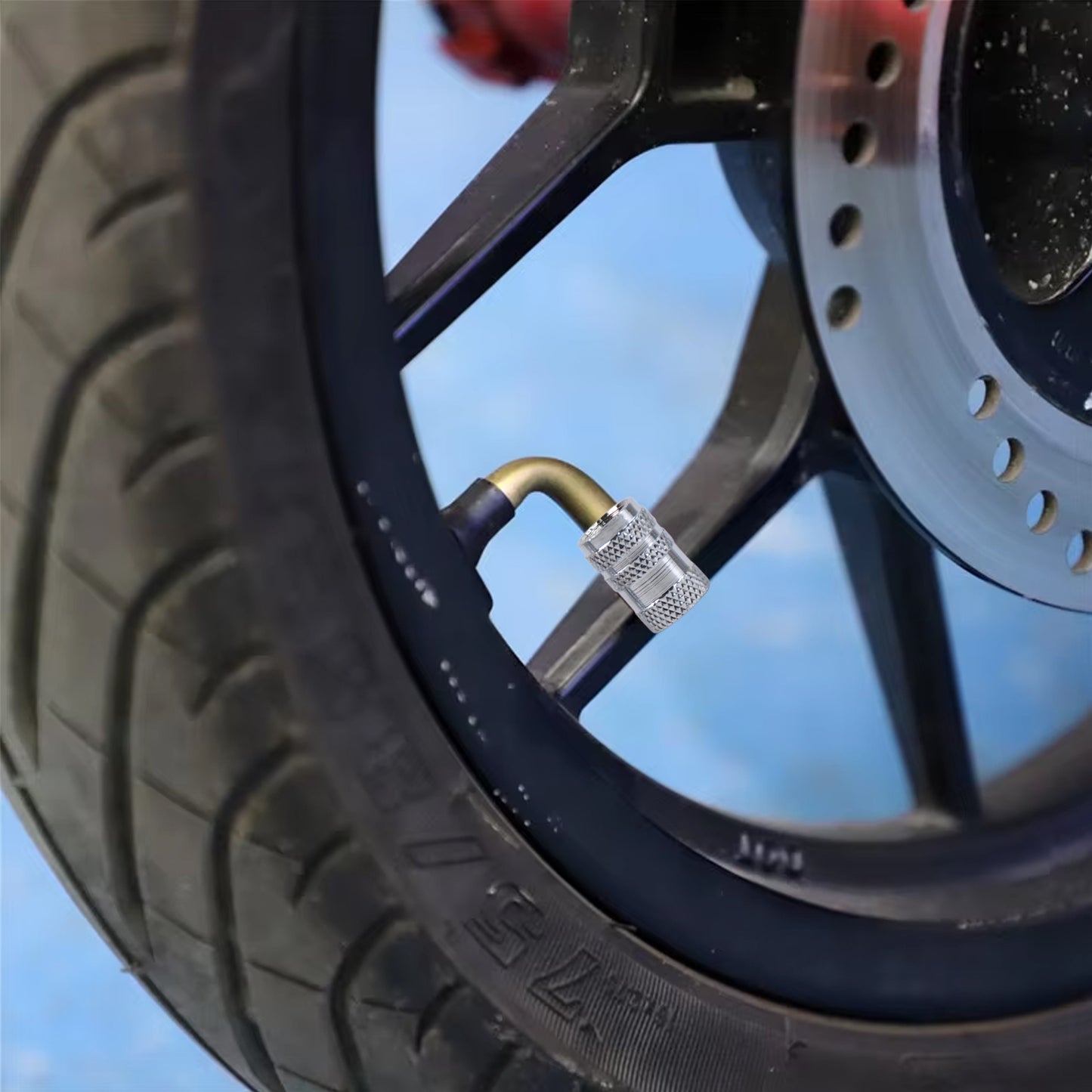 Tirevalve Stem Caps Fit For Genesis Cars. Air Valve Caps Suit For Most Car Truck Suv Wheel Accessories 4Pcs Silver.