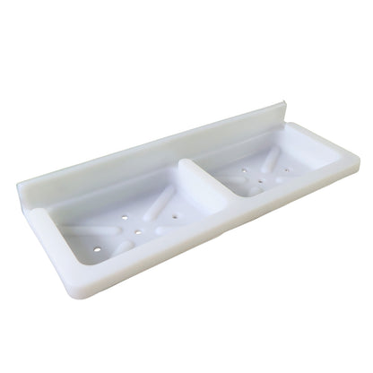 Wallmounted Double Compartment Soap  Sponge Holder (1 Pc)