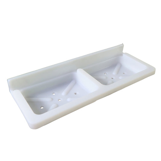 Wallmounted Double Compartment Soap  Sponge Holder (1 Pc)