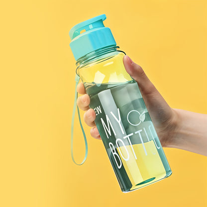 Bpa-Free Plastic Sports Water Bottle (Approx. 400 Ml  1 Pc)