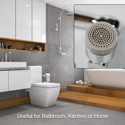 Splash Faucet Filter Faucet 1080 Rotating Faucet Sprayer Head Double O-Ring Design Movable Tap Water Saving Sink Aerator Extender For Bathroom Kitchen ( Loose )