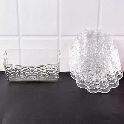 9 In1 Plastic Bowl With Serving Tray  Plates Set