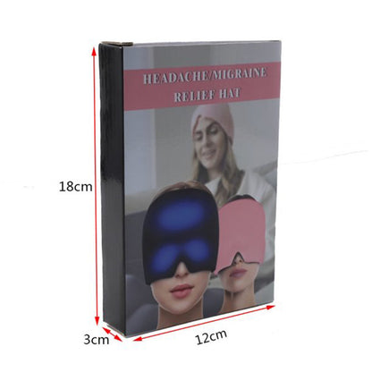 Headache Relief Hat Migraine Cap Wearable Migraine Mask Ice Head Wrap For Tension Headache Puffy Eyes Sinus Headache  Stress Relief