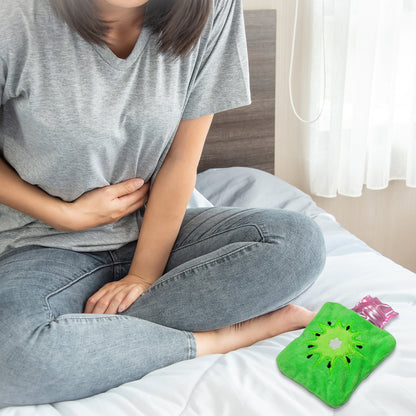 Green Sun Small Hot Water Bag With Cover For Pain Relief Neck Shoulder Pain And Hand Feet Warmer Menstrual Cramps.