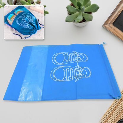 Beach Bag Shoes Storage Bag Closet Organizer Non-Woven Travel Portable Bag Waterproof Pocket Clothing Classified Hanging Bag Shoe Bag Luggage Travel Portable Shoe Pouch Non Woven Transparent Window (3 Pc )