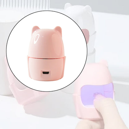 Miniled Nail Dryer  Usb Rechargeable Nail Polish Curing Lamp (1 Pc)