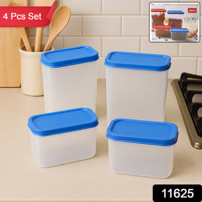 Apexglory Plastic Storage Container Box Set (4 Pc)