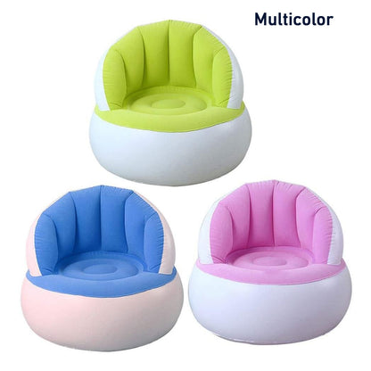 Kidsinflatable Sofa Chair With Backrest  Foot Air Pump With Hose (1 Set  85X74 Cm Approx)