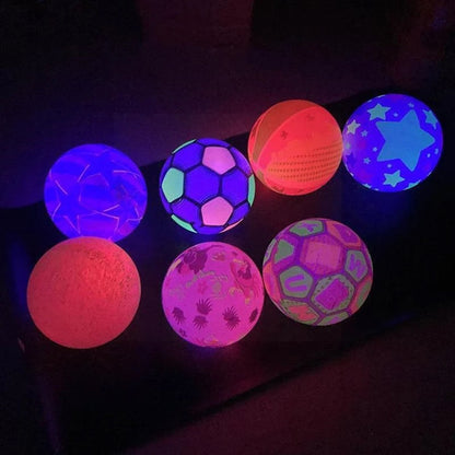 Bouncy Stress Reliever Fun Play Led Rubber Balls For Kids (1Pc Only)