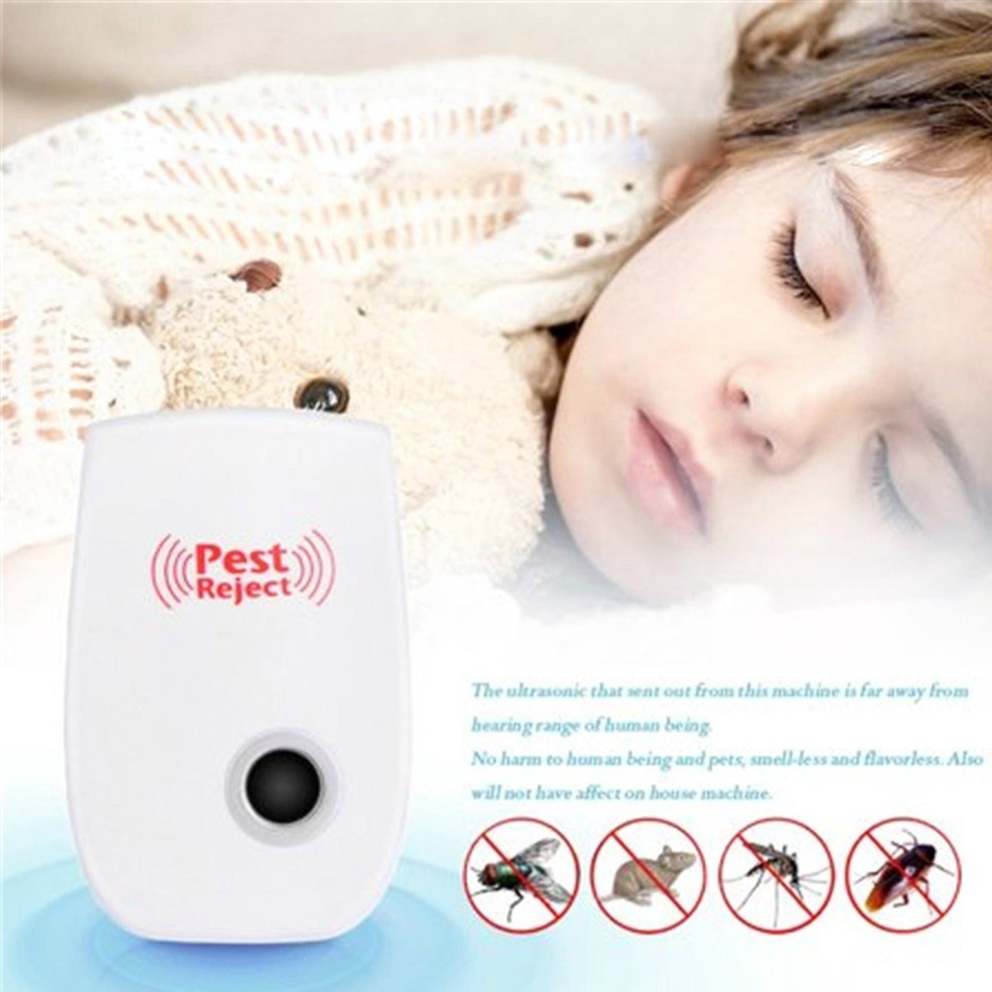 Ultrasonic Pest Repeller To Repel Rats Cockroach Mosquito Home Pest  Rodent