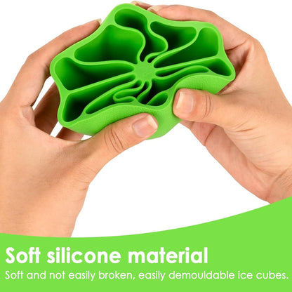 Lemonshape Flexible Silicone Ice Cube Tray  8-Slot Round Ice Mold (1 Pc)