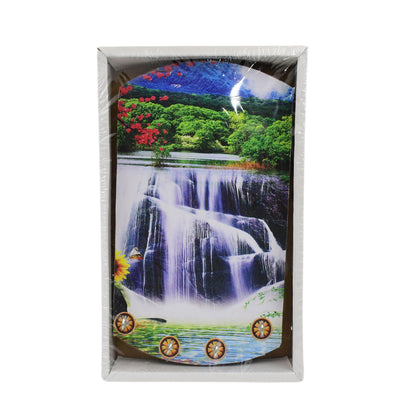 Decorative Wooden Vertical Scenery With Hooks For Wall Hanging