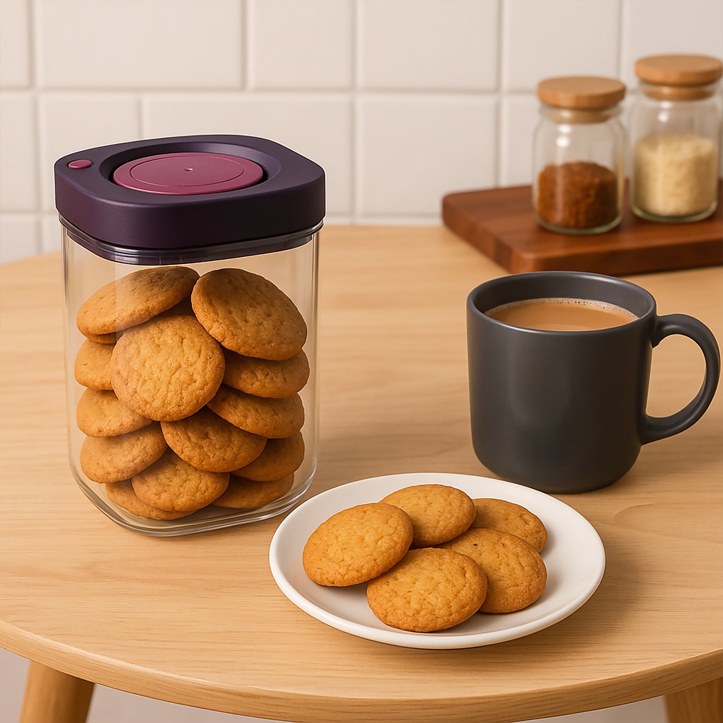 Supermom Airtight Kitchen Storage Containers (2 Pc Set  1200Ml)