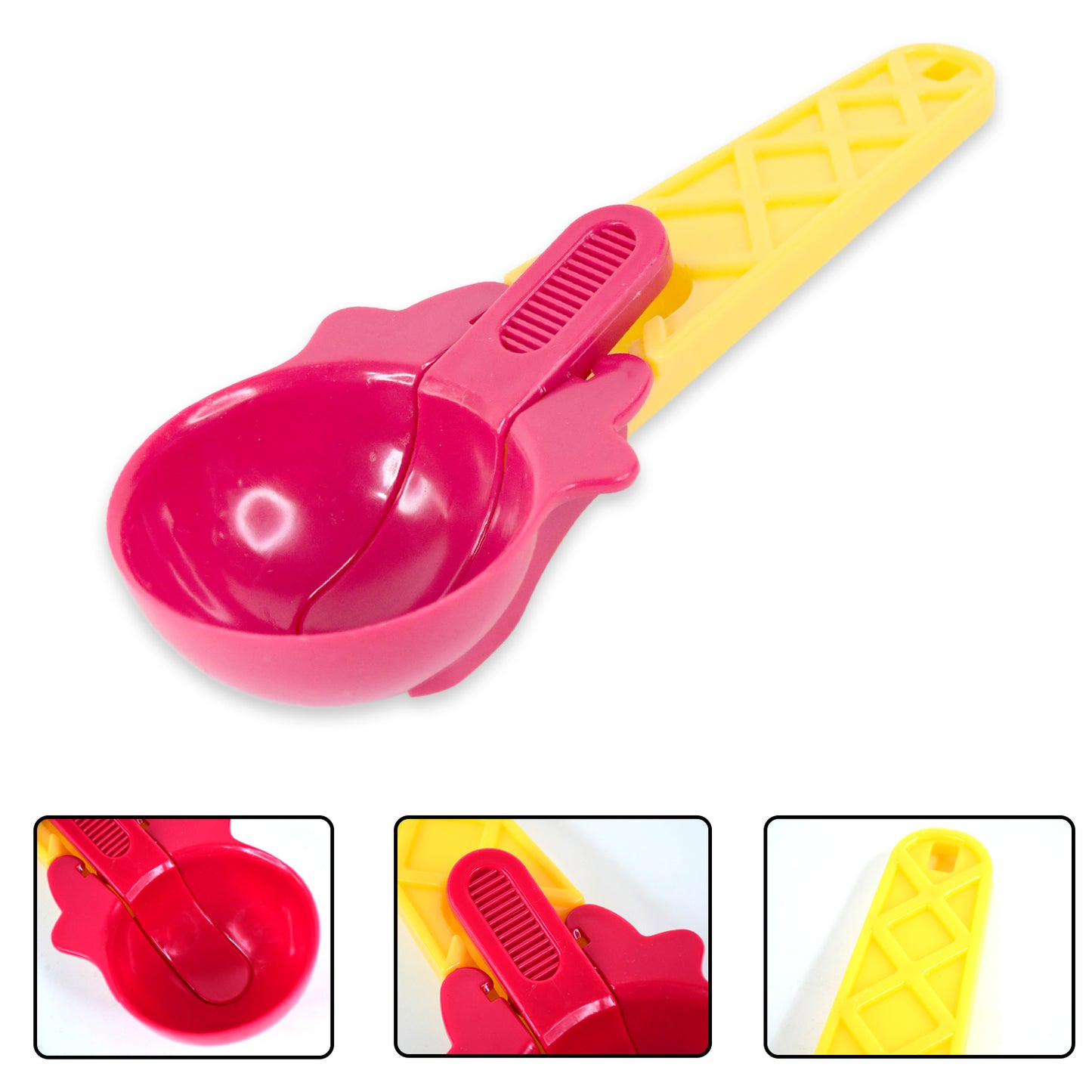 1 Piece Plastic Ice Cream  Watermelon Scooper With Trigger Dipper