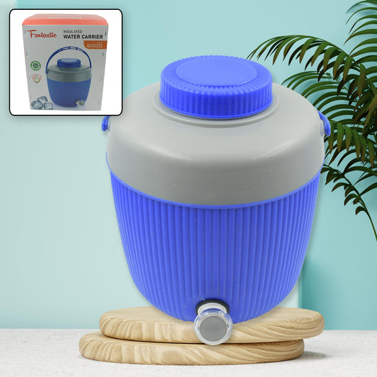 Insulated Water Jug Insulated Plastic Water Jug With A Sturdy Handle Water Jug Camper With Tap Plastic Insulated Water Water Storage Cool Water Storage For Home  Travelling (6000 Ml )