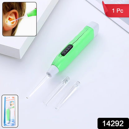 Greenled Flashlight Earpick With Tweezer (1 Pc)