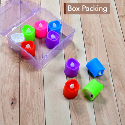 10Pcs Festival Decorative - Led Tealight Candles  Battery Operated Candle Ideal For Party.