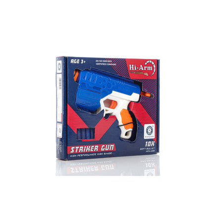 Hi-Arm Gun With 10Xfoam Suction Bullet Made With Abs Plastic Solid Build Target Shooting