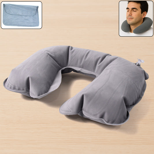 Inflatable  Foldable Pillow U Shape Air Cushion Travel Pillow Travel Business Trip Neck Pillow For Long Trips Ideal For Men  Women Portable And Perfect For Backpacking Car Camping And Even Airplane Travel