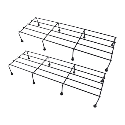 Metalrectangle Flower Plant Stand For Balcony (6020 Cm  2 Pc Set)