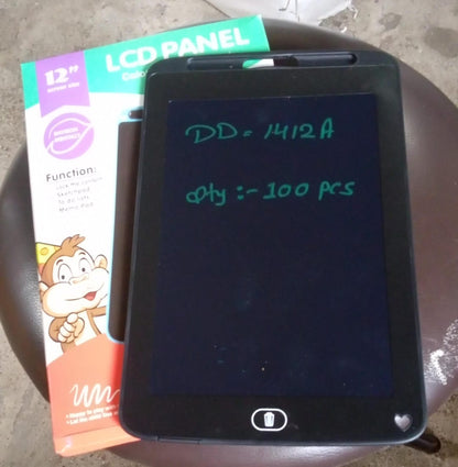 Portable Lcd Writing Board Slate Drawing Record Notes Digital Notepad With Pen Handwriting Pad Paperless Graphic Tablet For Kids 12 Inch