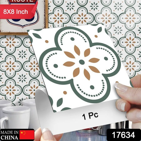 Peeland Stick Floor Tiles Kitchen  Bathroom Backsplash Sticker Detachable Waterproof Diy Tile Stickers For Wall Decoration Tiles Home Decoration (8X8 Inch  1 Pc Tiles)