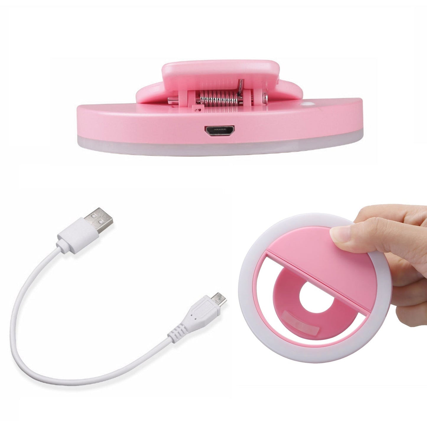 Selfie Ring Light Used For Applying Bright Shade Over Face During Taking Selfies And Making Videos Etc.