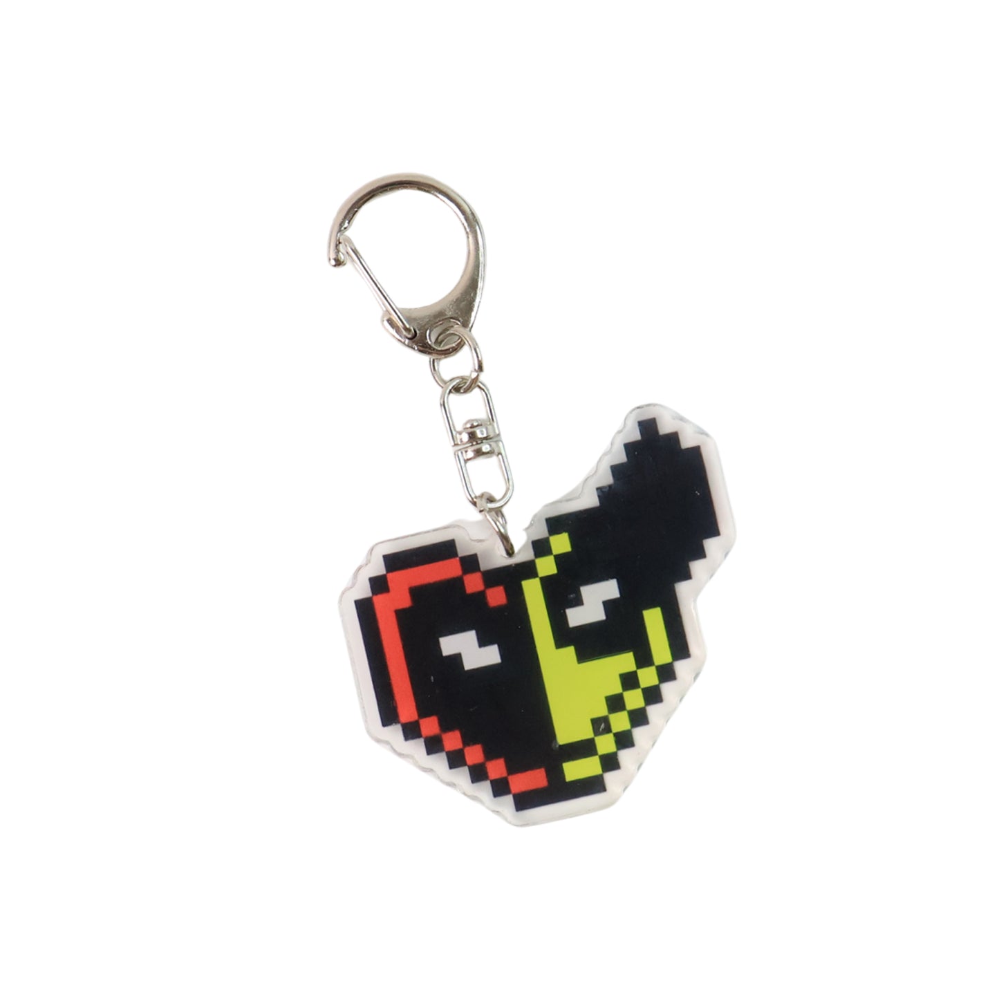 Pixelstyle Acrylic Cartoon Keychain With Funky Design (1 Pc)