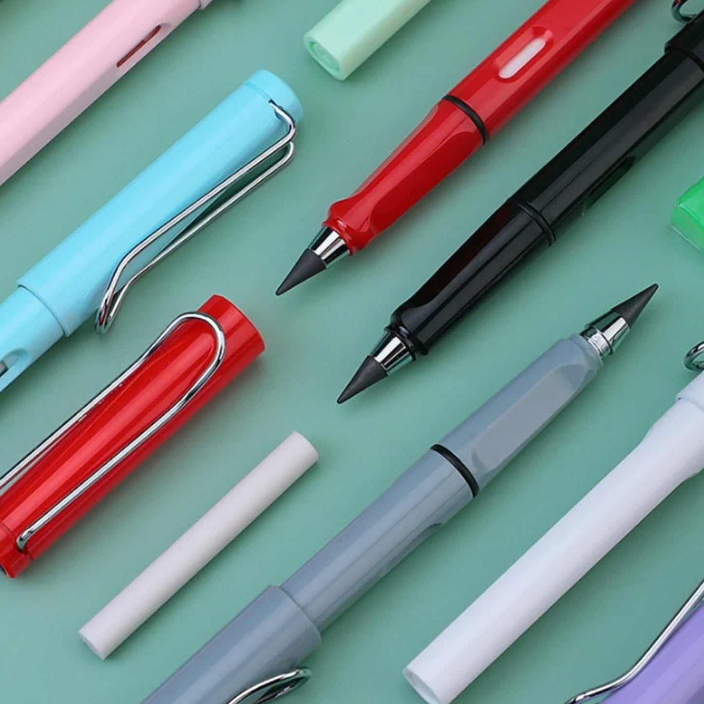 2 In1 Everlasting Pencil Replaceable Head With Eraser Inkless Pencils Eternal Infinite Pencil Portable Everlasting Pencil Reusable Erasable Magic Pencils For Kids Painting Stationary Set (1 Pc)