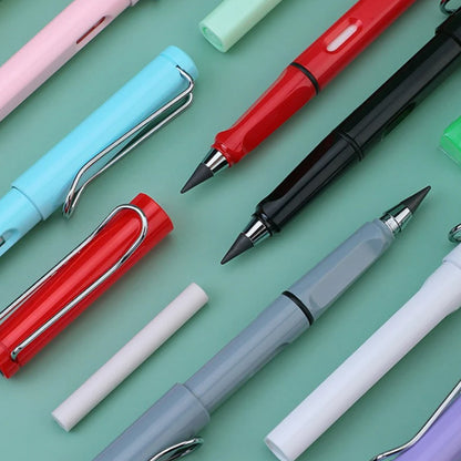 2 In1 Everlasting Pencil Replaceable Head With Eraser Inkless Pencils Eternal Infinite Pencil Portable Everlasting Pencil Reusable Erasable Magic Pencils For Kids Painting Stationary Set (1 Pc)