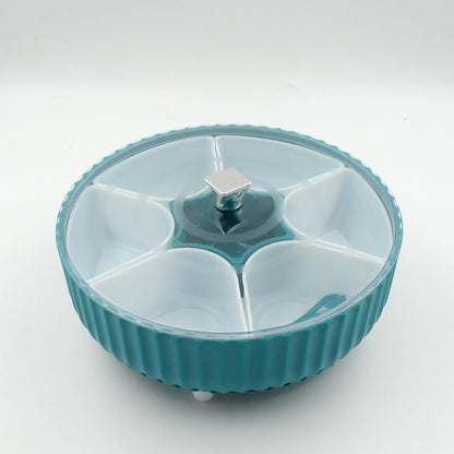 360 Revolving Spice Box  Dry Fruit Box Plastic 7 Compartment Box Suitable For Multipurpose Storage Use Like Dry Fruit  Spices  Pickle  Tea   Sugar Etc Kitchen Use