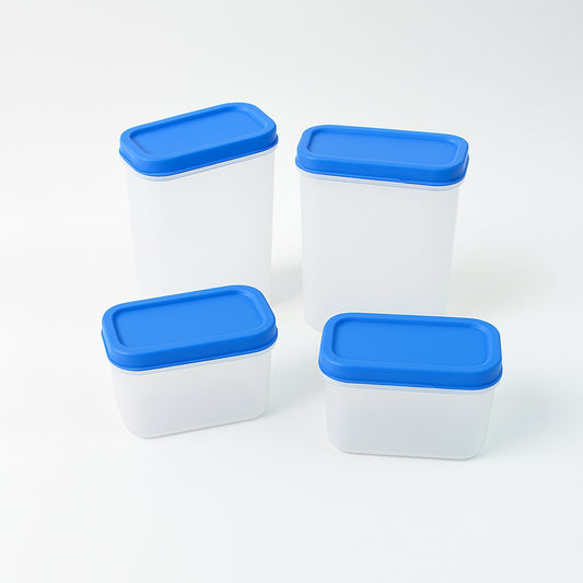 Apexglory Plastic Storage Container Box Set (4 Pc)
