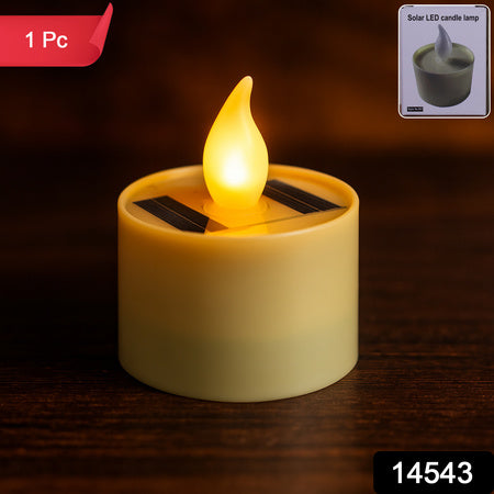 Solarpowered Led Flameless Candle Light (1 Pc)