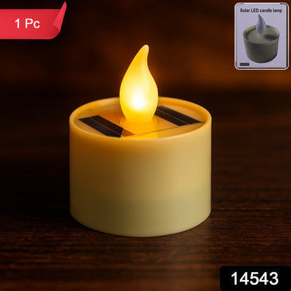Solarpowered Led Flameless Candle Light (1 Pc)