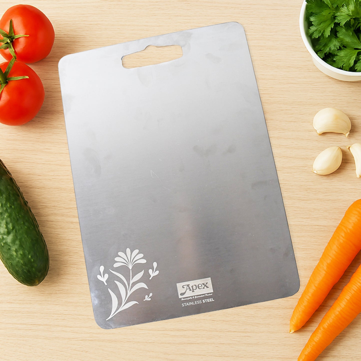 Apexsteel-X Stainless Steel Medium Chopping Board