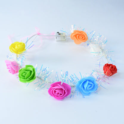 Led Flower Crown Headband  Multicolor Light-Up (1 Pc)