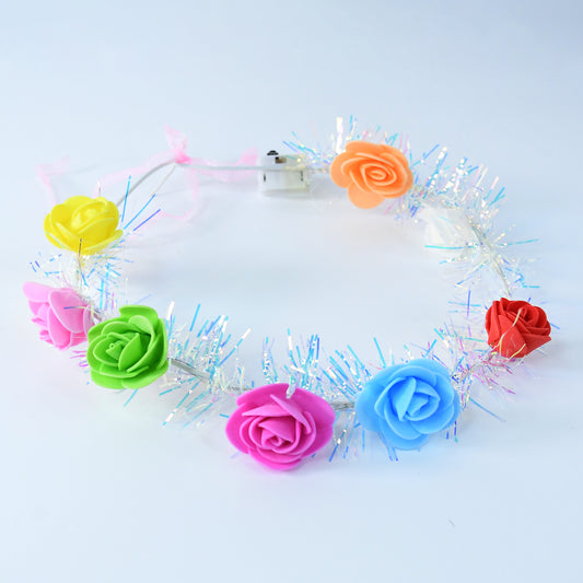 Led Flower Crown Headband  Multicolor Light-Up (1 Pc)