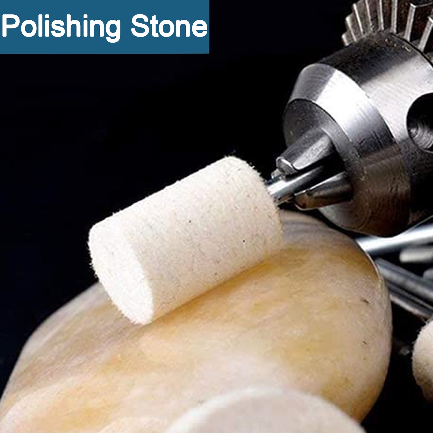 Woolfelt Polishing Buffing Wheels Wool Felt Mounted Polishing Bits (3 Pcs Set)