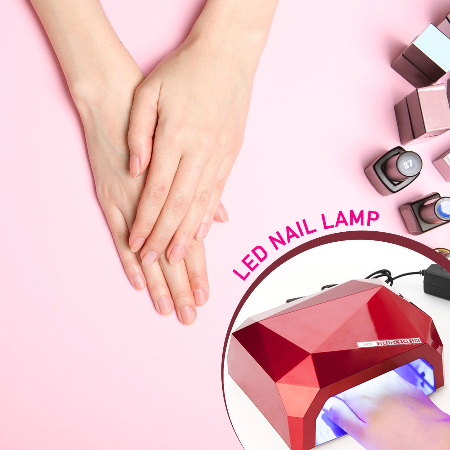 36Wled Nail Dryer Curing Nail Polish Uv Gel Diamond Shaped Nail Dryers (1 Pc)