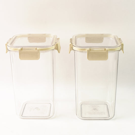 Apexpress N Lock Airtight Kitchen Storage Container Set (2Pc1400Ml) Approx