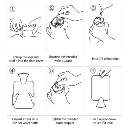 Mix Design Printed Small Hot Water Bag  For Pain Relief Neck Shoulder Pain And Hand Feet Warmer Menstrual Cramps Hot And Cold Therapy Leak Proof Pad (1 Pc)