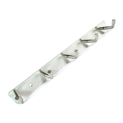 Stainless Steel Wall Mounted Coat 5 Hook Rack (26X3  1 Pc)