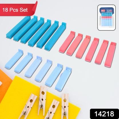 Ritu18-Piece Plastic Pouch Sealer Clip Set