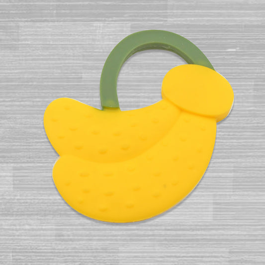 Babysilicone Teether Fruit Teether For Toddlers100 Food Grade Silicone Teether Non-Toxic  Latex Free Suitable For Kids Above 3 Months - Grapes Banana Watermelon (1 Pc )