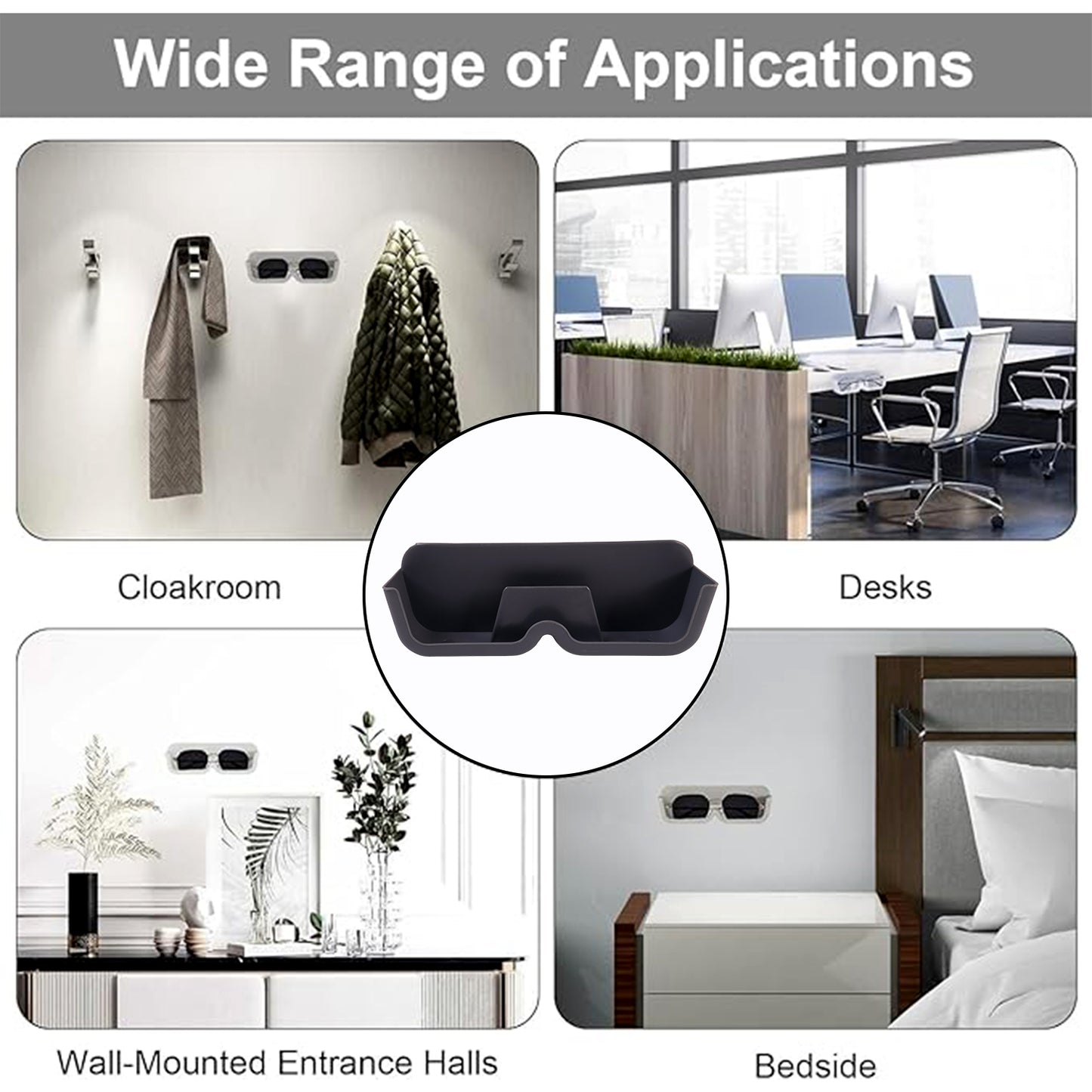 Wallmounted Sunglasses Holder (Mixcolor  1 Pc)