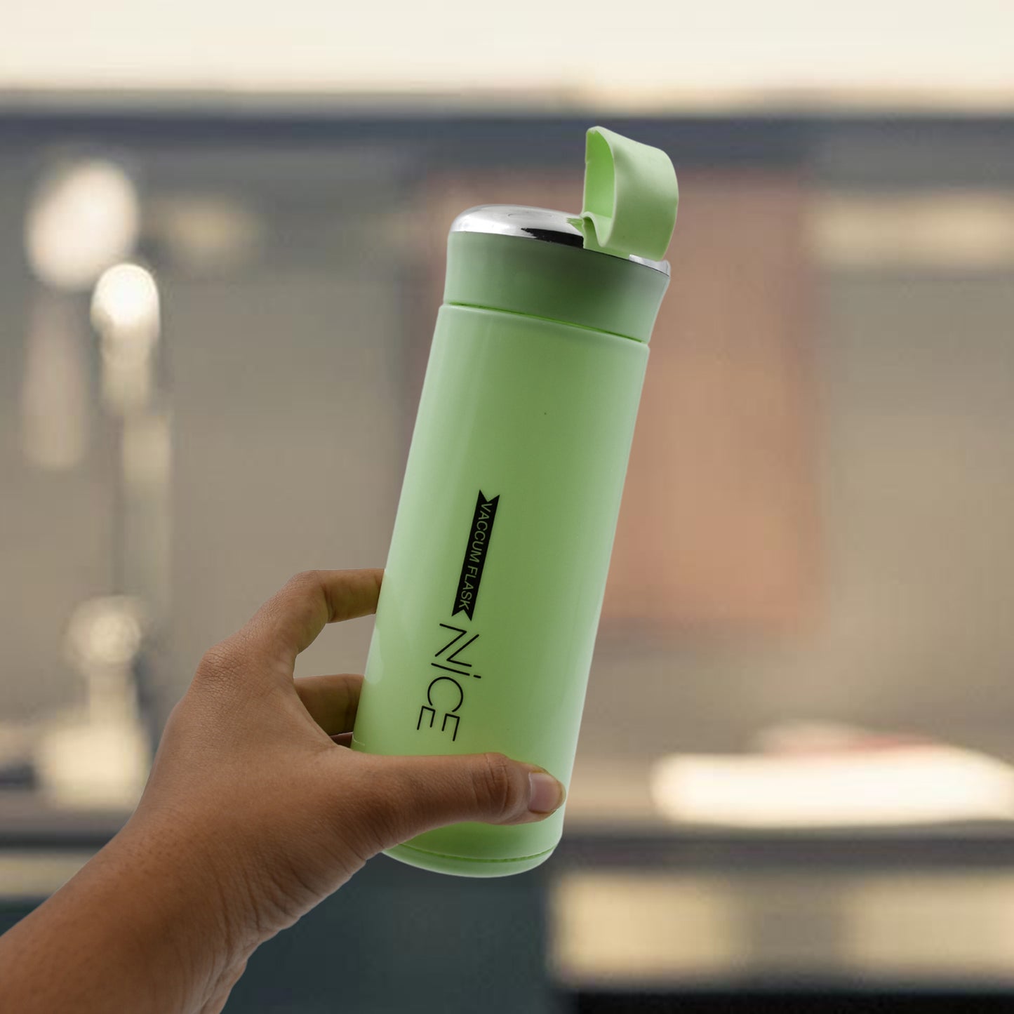 Outdoor Sport Water Bottle 400Ml Leak Proof Bpa-Free For Travel Cold And Hot Water Glass Water Bottle With Daily Water Intake For Gym And Children (Moq -100 Pc)