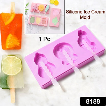 Silicone Popsicle Molds Reusable Ice Cream Molds With Sticks And Lids. A Must-Have Popsicle Mold For Summer.